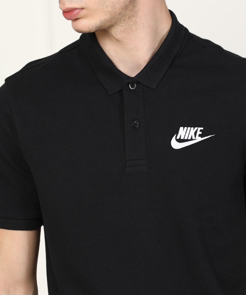 Nike black 2024 polo t shirt