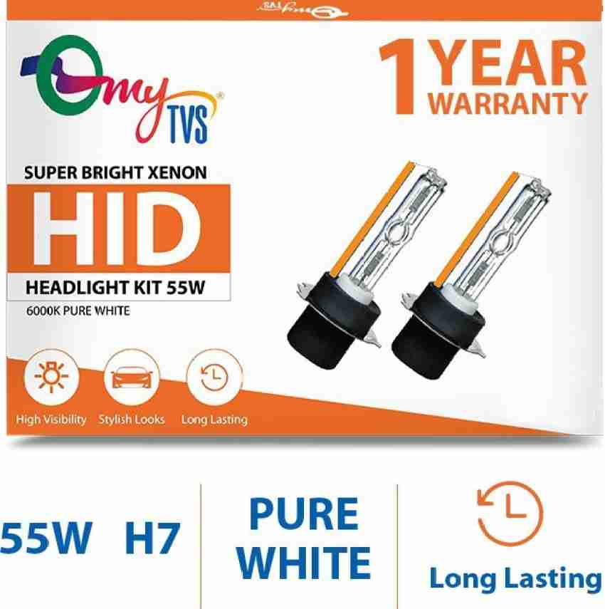 MYTVS H7 55W 6000K White Xenon HID High Power Headlight Bulb Conversion Kit  Vehical HID Kit Price in India - Buy MYTVS H7 55W 6000K White Xenon HID  High Power Headlight Bulb Conversion Kit Vehical HID Kit online at