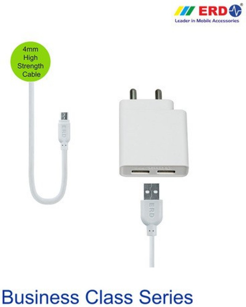 ERD CC-32 5V / 3 Amp Dual Port USB Car Charger (White) - ERD Shoppe