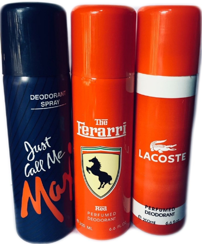 JUST CALL ME MAXI RED FERRARI LACOSTE Deodorant Spray - For Men & Women - Price in India, Buy JUST CALL ME MAXI RED FERRARI LACOSTE Deodorant Spray - For Men