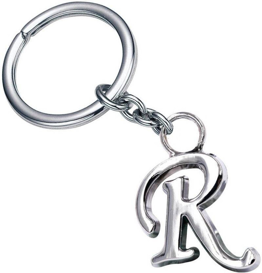 Jakha Alphabet Letter R Silver Metal Keyring for Men Women Boys Girls Car Bike Bike Home Shop Office Key Chain Key Chain Price in India Buy Jakha