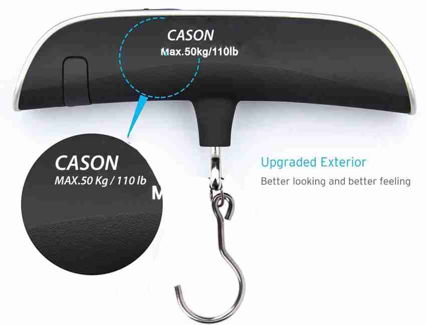 CASON 10g/50 Kg Luggage Scale Digital Portable Weight Checker with Temp  Hanging Weight Scale with Belt Travel Weighing Machine for luggage bag  Weighing Scale Price in India - Buy CASON 10g/50 Kg