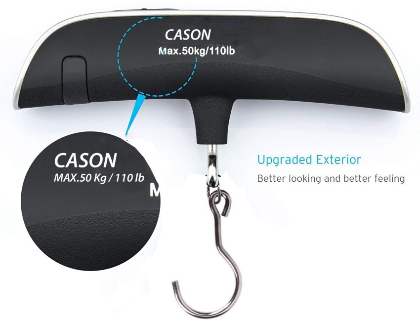 CASON 10g/50 Kg Luggage Scale Digital Portable Weight Checker with Temp  Hanging Weight Scale with Pin Travel Weighing Machine for luggage bag  Weighing Scale Price in India - Buy CASON 10g/50 Kg