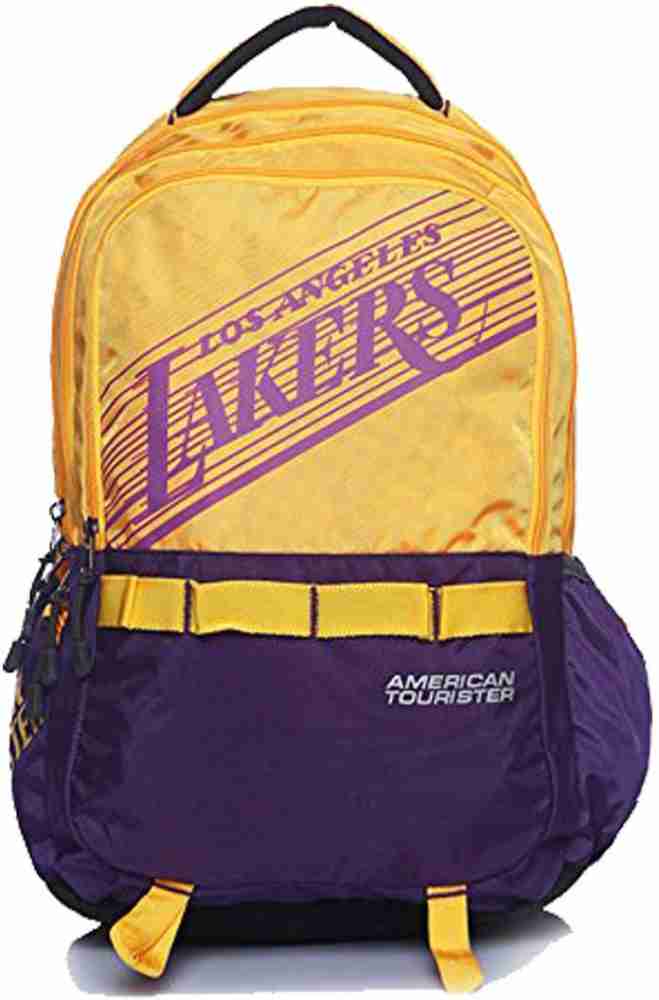 AMERICAN TOURISTER NBA ALLSTAR 02 YEL 32 L Laptop Backpack YELLOW PURPLE Price in India Flipkart