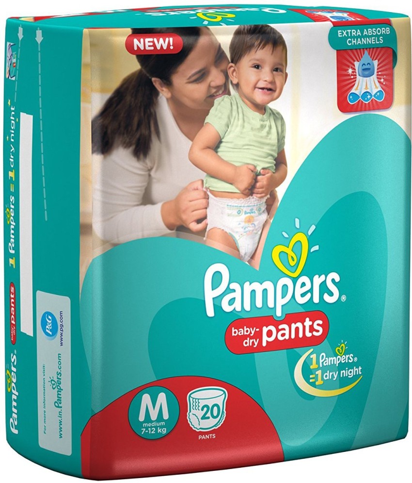 Pampers Baby Dry Pants Diaper Pant M 7-12 kg – EGonlineShopBD.com