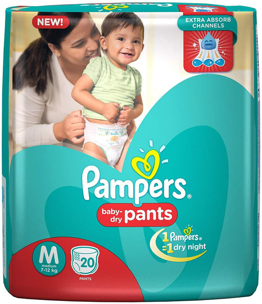 Pampers pants medium 20 shop pieces price