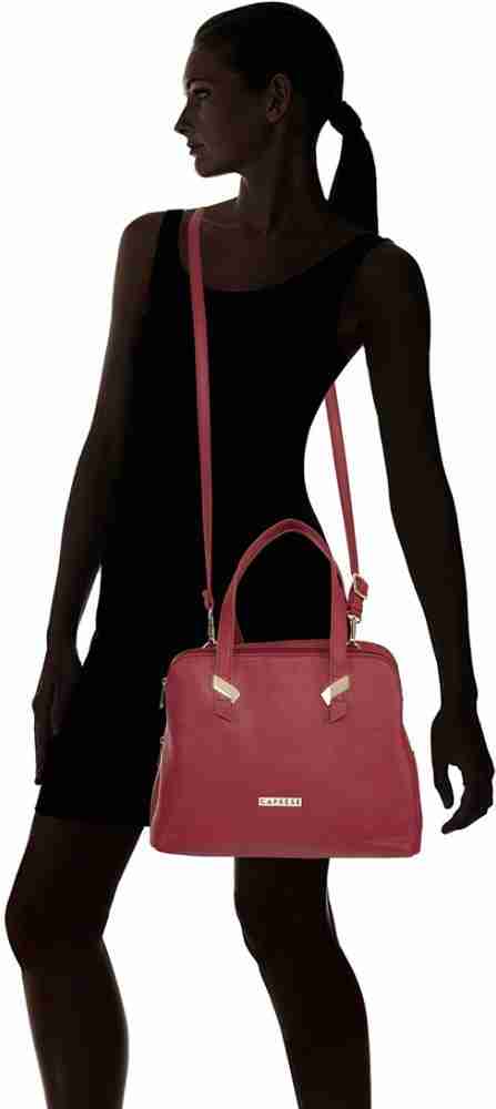 Buy Caprese Women Red Satchel Red Online Best Price in India