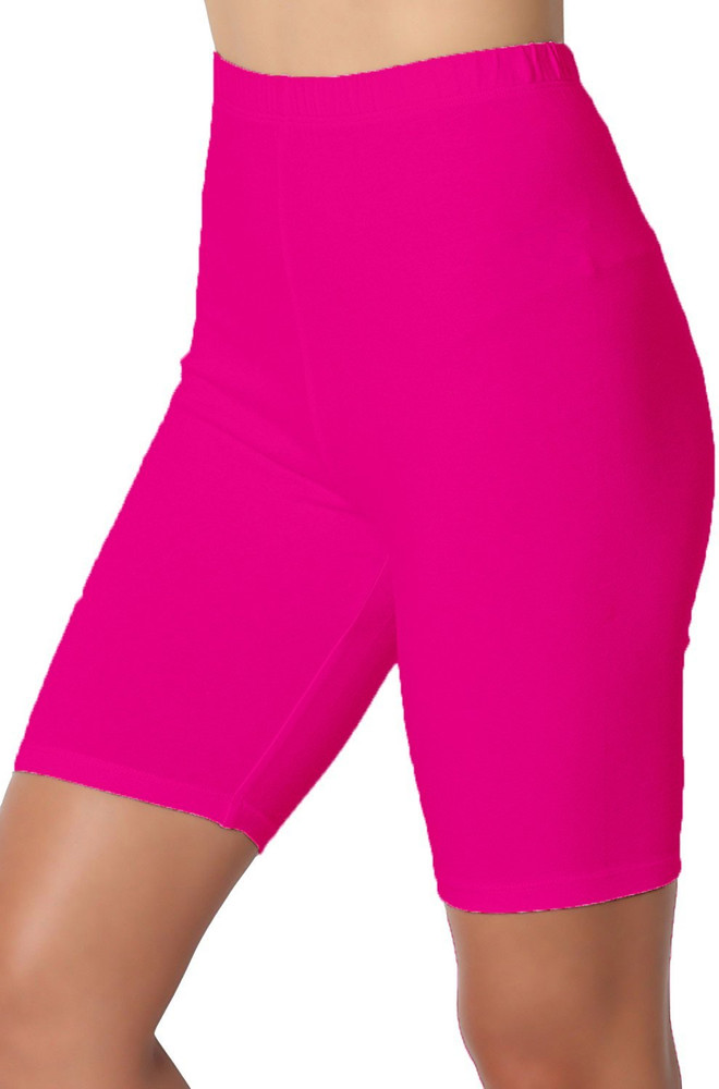 Omikka Solid Women Pink Cycling Shorts Buy Omikka Solid Women
