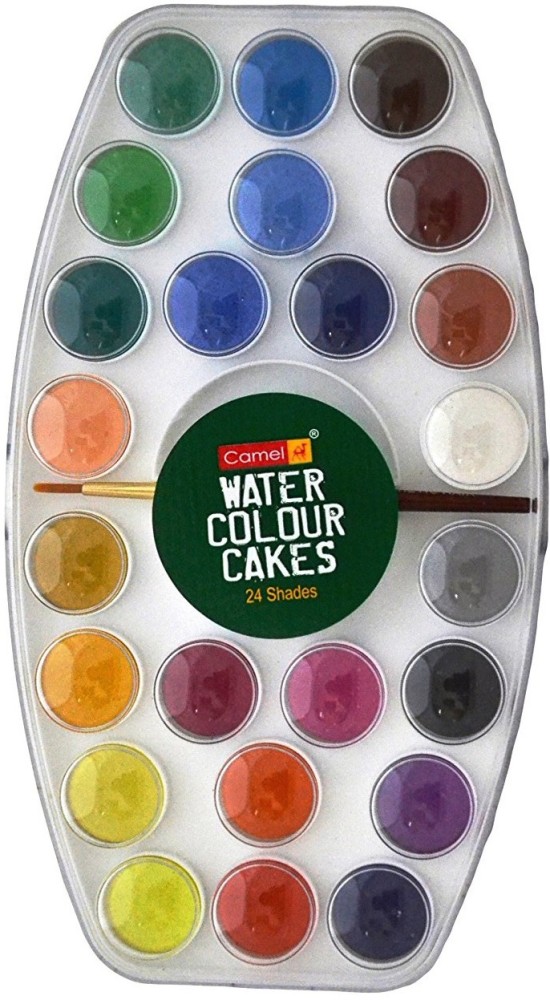 Camel Student Watercolors - Assorted box of cakes | 24 shades