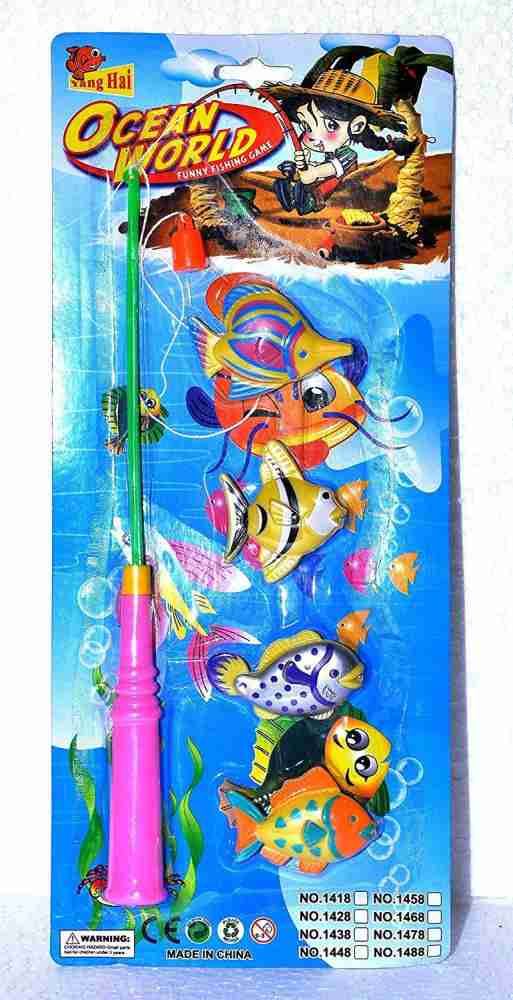 blix Magnetic Fishing Game for kids Bath Toy - Magnetic Fishing