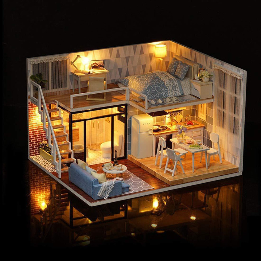 Miniature dollhouse kits sales