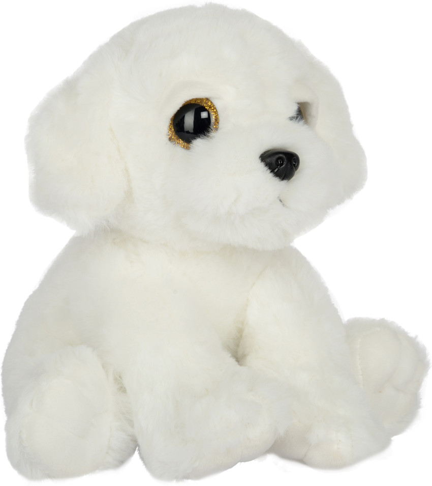 Dhoom Soft Toys White Color Dog Toys for kids above 6 months 25 cm