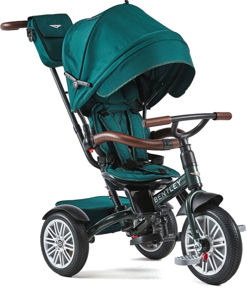 The Bentley Green. 6 in 1 Baby Stroller Kids Trike Tricycle