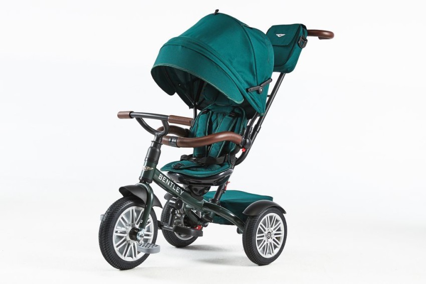 The Bentley Green. 6 in 1 Baby Stroller Kids Trike Tricycle