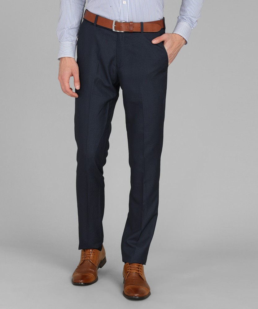 Buy Navy Blue Trousers & Pants for Men by LOUIS PHILIPPE Online