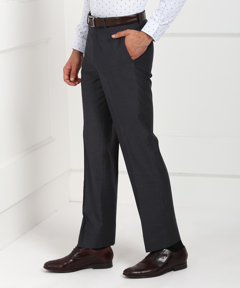Wills Lifestyle Men Grey Flat Front Formal Trousers 6659651htm  Buy Wills  Lifestyle Men Grey Flat Front Formal Trousers 6659651htm online in India