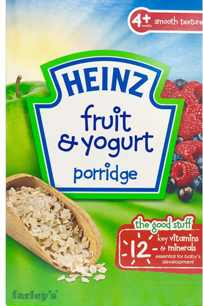 Heinz fruit and yogurt porridge clearance