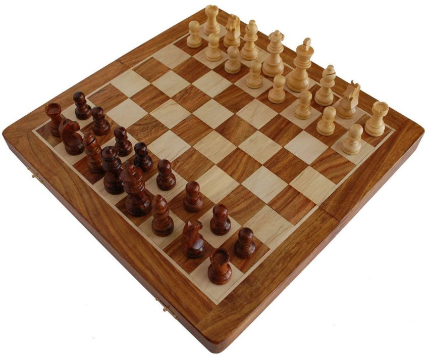 Folding Wood International Chess Board Game International Chess