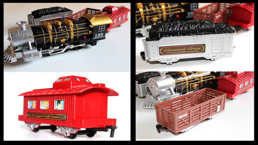 Western express train set with light sound and smoke new arrivals