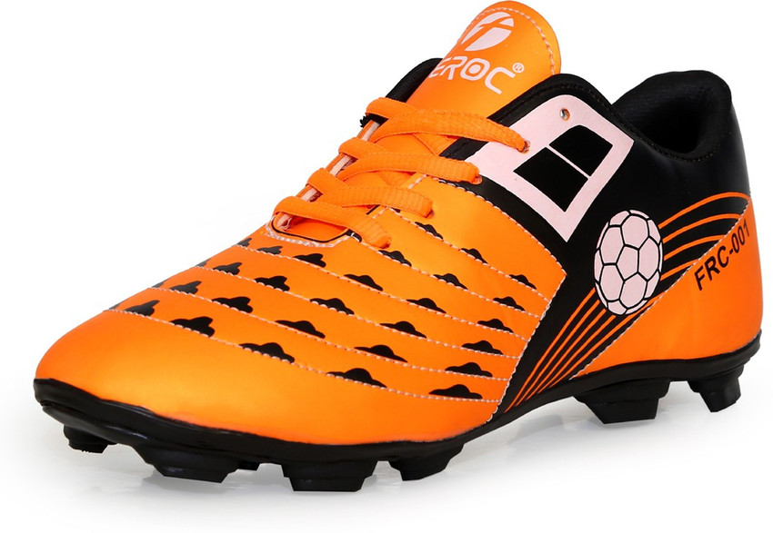 Orange football shoes new arrivals