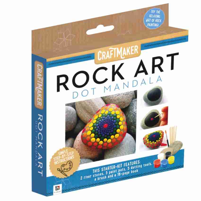 Craftmaker Rock Art: Dot Mandala - Rock Painting - Art + Craft - Adults -  Hinkler