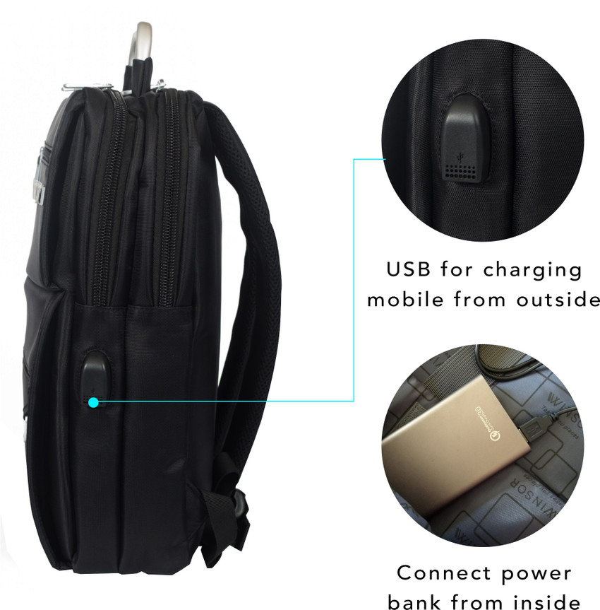 Brivido Winsor 15 inch Laptop Backpack Black Price in India