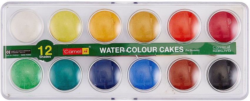 Camlin Artists Water Colour Cakes 18 & Student Water Color Paint