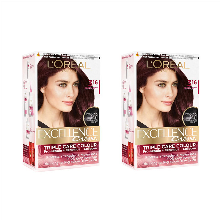 Loreal burgundy hair color hotsell
