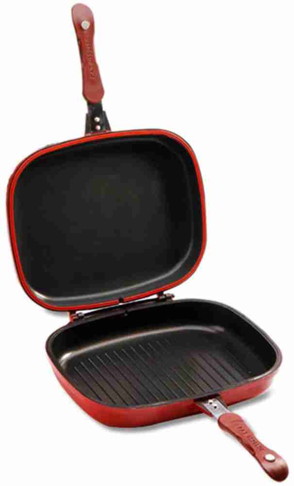 Happycall Compact Double Sided Pan Jumbo Grill Pan Frying Pan Compact  Series