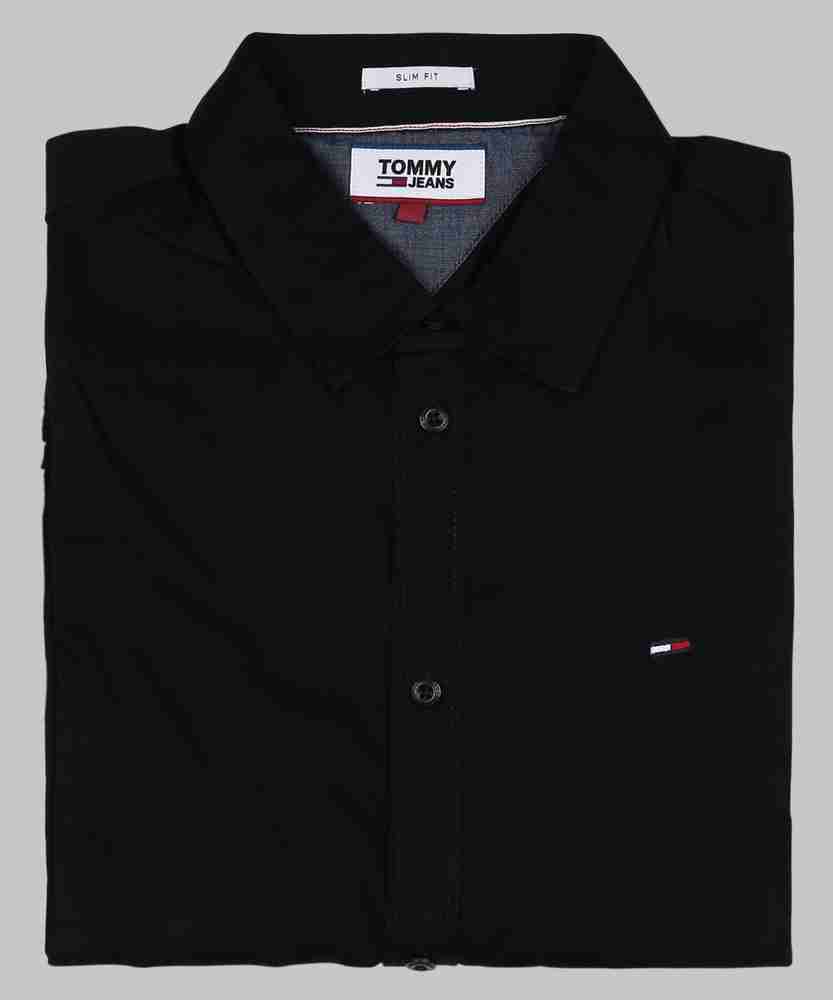 All black tommy hilfiger shirt store