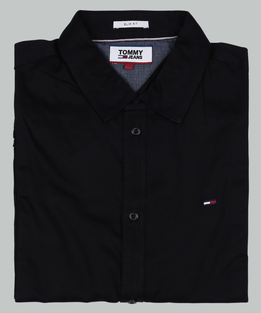 Tommy hilfiger shop black button up