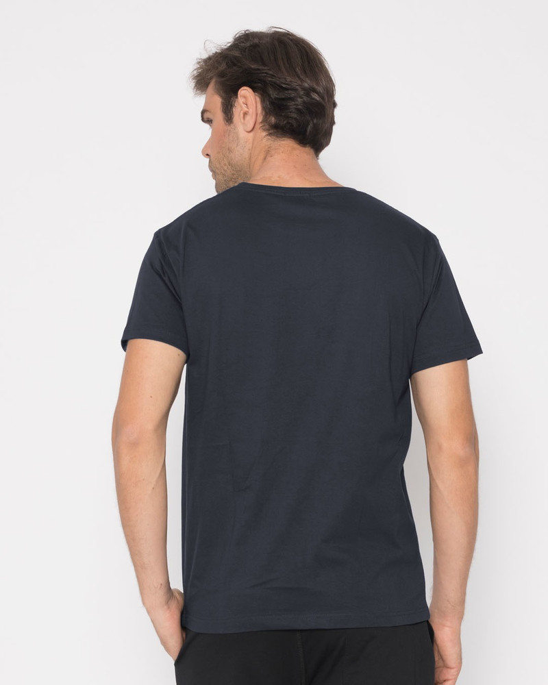 Koutons Solid Men Round Neck Blue T Shirt Buy Koutons Solid Men