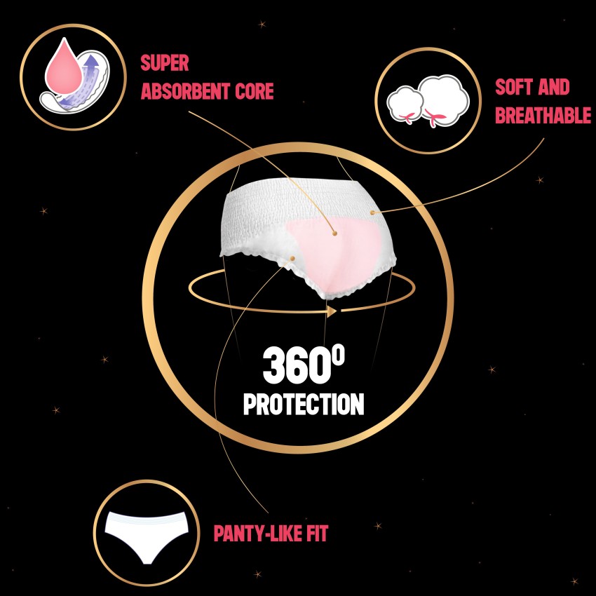 Trawee Disposable Underwear 360 Degree Heavy Flow Women Periods White Panty  - Buy Trawee Disposable Underwear 360 Degree Heavy Flow Women Periods White  Panty Online at Best Prices in India