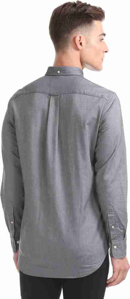 Gant Men Solid Casual Grey Shirt - Buy Gant Men Solid Casual Grey Shirt  Online at Best Prices in India