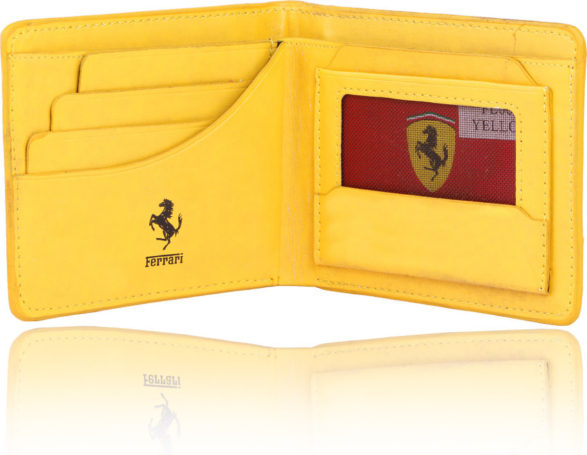 Ferrari wallet yellow new arrivals