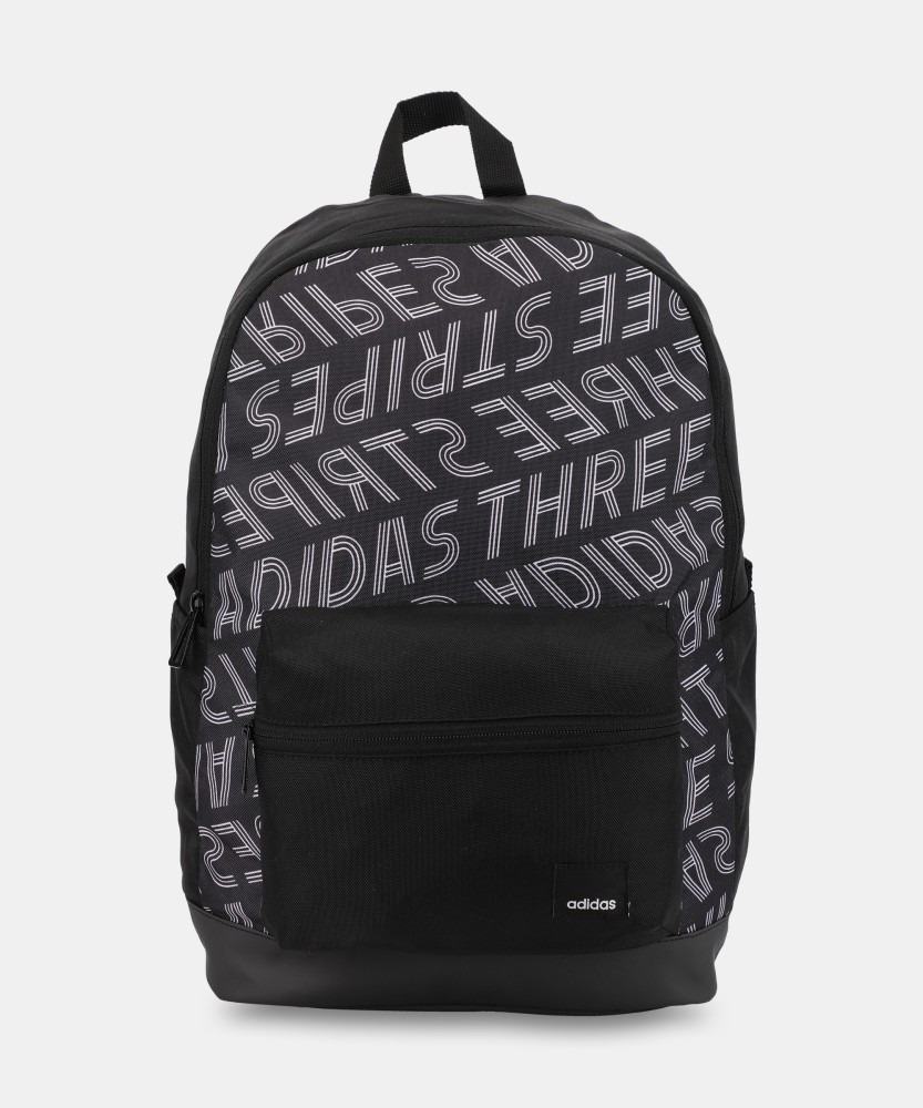 ADIDAS BP AOP DAILY 22 L Laptop Backpack BLACK WHITE Price in India Flipkart