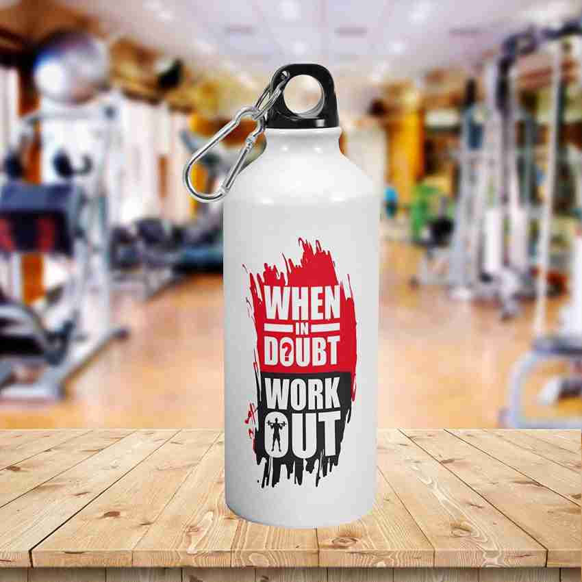 Powerlifting Hook Grip Gym Fitness Quote Workout' Water Bottle