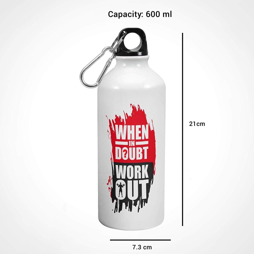 Powerlifting Hook Grip Gym Fitness Quote Workout' Water Bottle