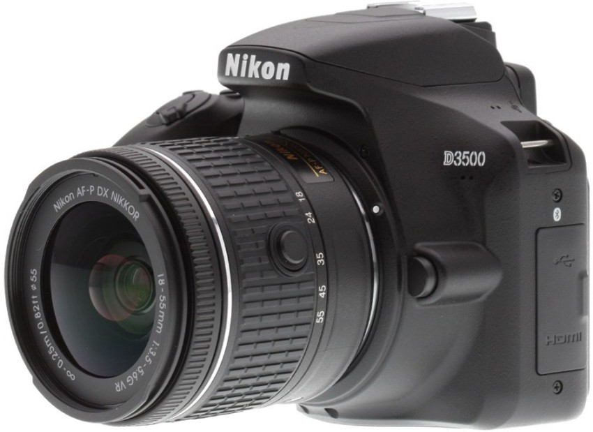 NIKON D3500 DSLR Camera AF-P DX NIKKOR 18-55mm f/3.5-5.6G VR Price in India  - Buy NIKON D3500 DSLR Camera AF-P DX NIKKOR 18-55mm f/3.5-5.6G VR online  at