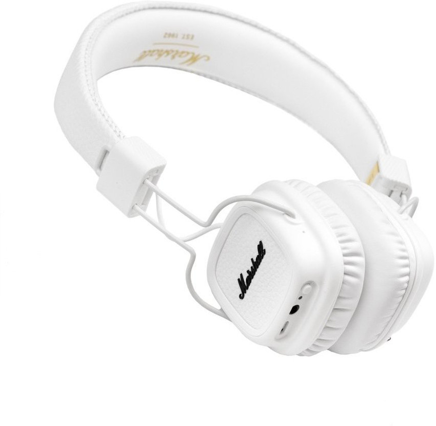 Marshall Major II Bluetooth On Ear Headphone White Bluetooth