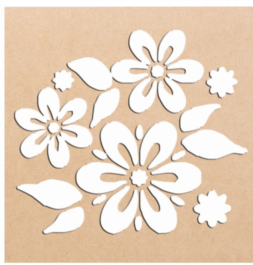 easy floral stencil designs