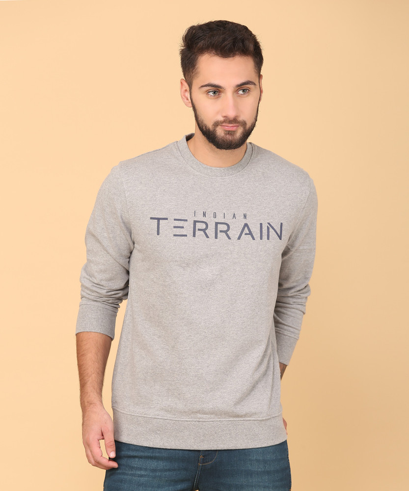 INDIAN TERRAIN Full Sleeve Printed Men Sweatshirt - Buy INDIAN TERRAIN Full  Sleeve Printed Men Sweatshirt Online at Best Prices in India | Flipkart.com