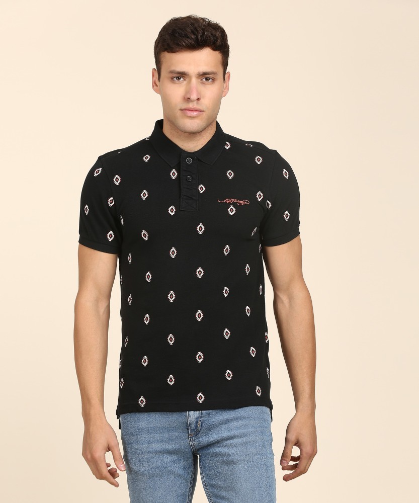 ED HARDY Printed Men Polo Neck Black T Shirt Buy ED HARDY Printed Men Polo Neck Black T Shirt Online at Best Prices in India Flipkart