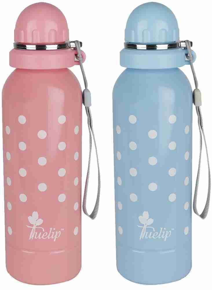 Tuelip Combo Of 2 Stainless Steel Water Bottle For School  Going Kids Girls & Boys,College 650 ml Water Bottles - School Water Bottle