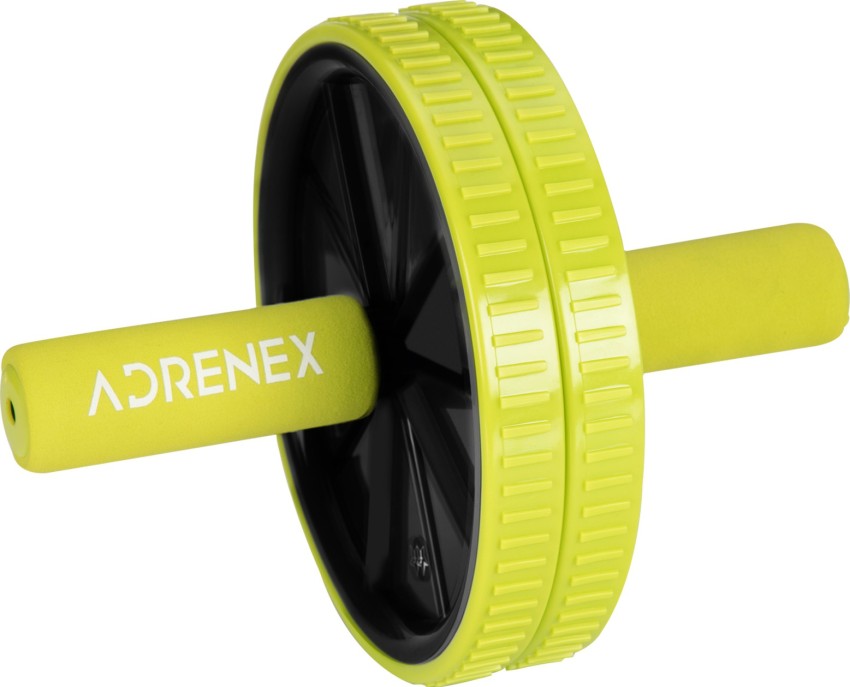 Adrenex by Flipkart Double Wheel Ab Exerciser with Padded Grip