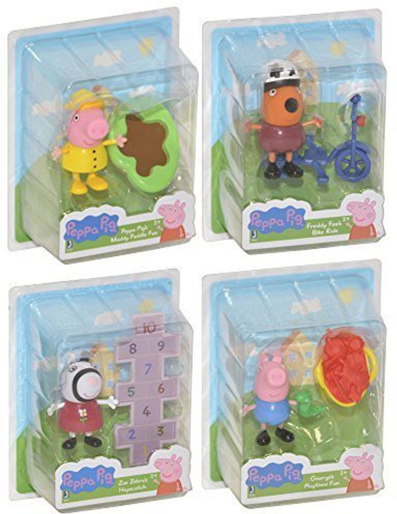 Peppa Pig Friends and Fun George Pig Zoe Zebra and Freddy Fox