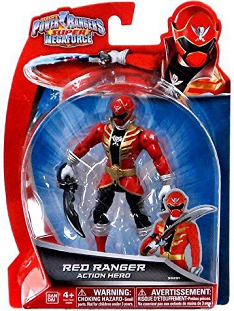 Red power top ranger action figure