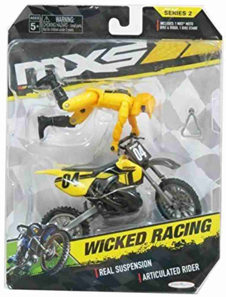 Jakks Pacific MXS MotoCross Bike Yellow Wicked Racing 04 Action figure - MXS  MotoCross Bike Yellow Wicked Racing 04 Action figure . Buy Wicked Racing  toys in India. shop for Jakks Pacific products in India. | Flipkart.com