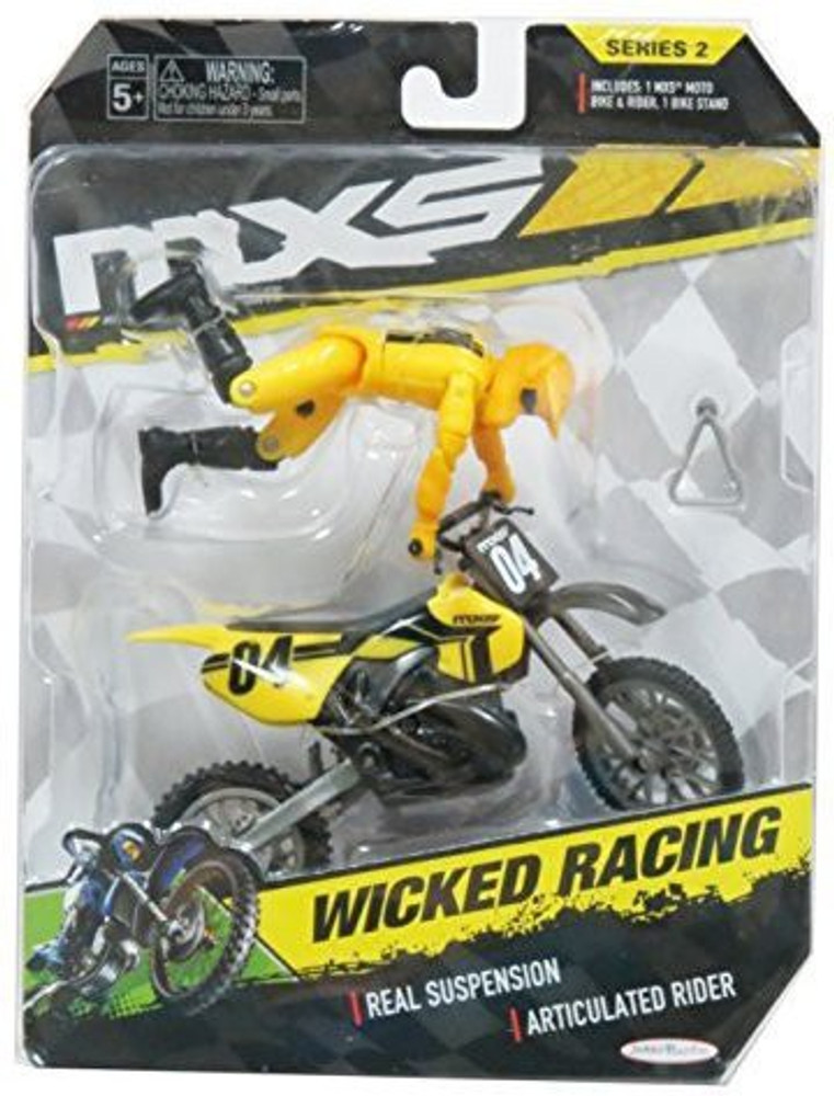 Jakks Pacific MXS MotoCross Bike Yellow Wicked Racing 04 Action figure - MXS  MotoCross Bike Yellow Wicked Racing 04 Action figure . Buy Wicked Racing  toys in India. shop for Jakks Pacific
