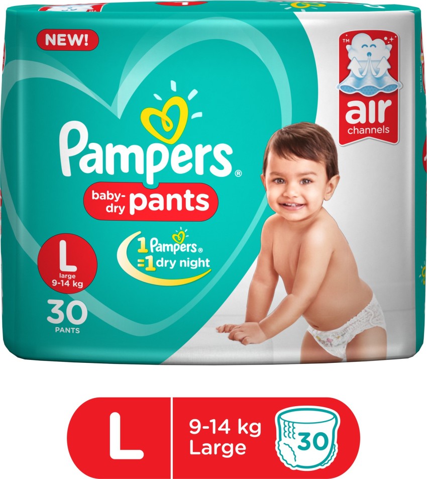 Pampers New Diaper Pants Super Value Box  L Pack of 168 Buy Pampers New  Diaper Pants Super Value Box  L Pack of 168 Online at Best Price in  India  Nykaa